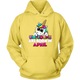 Girls Kids Unicorns Rainbow Are Born In April Birthday Hoodie