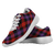Brown Modern Scottish Clan Tartan Sneakers Blue For Men & Women