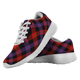 Brown Modern Scottish Clan Tartan Sneakers Blue For Men & Women