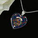 Agnew Modern Clan Tartan Necklace Heart - kittentee