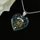 Baillie Scottish Clan Tartan Necklace Heart - kittentee