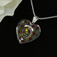 Buchan Ancient Scottish Clan Tartan Necklace Heart
