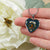Baird Scottish Clan Tartan Necklace Heart - kittentee