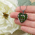 Bisset Pattern Scottish Clan Tartan Necklace Heart - kittentee