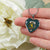 Broun Scottish Clan Tartan Necklace Heart