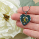 Broun Scottish Clan Tartan Necklace Heart