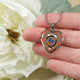 Bruce Ancient Scottish Clan Tartan Necklace Heart