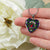 Armstrong Modern Scottish Clan Tartan Necklace Heart - kittentee