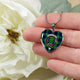 Abercrombie Scottish Clan Tartan Necklace Heart - kittentee