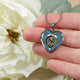 Agnew Ancient Clan Tartan Necklace Heart - kittentee
