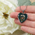 Baillie Hunting Scottish Clan Tartan Necklace Heart - kittentee