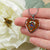 Bruce Scottish Clan Tartan Necklace Heart
