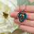 Baird Ancient Scottish Clan Tartan Necklace Heart - kittentee