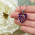 Anstruther Scottish Clan Tartan Necklace Heart - kittentee