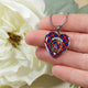 Anstruther Scottish Clan Tartan Necklace Heart - kittentee