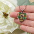 Buchanan Old Sett Scottish Clan Tartan Necklace Heart