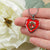 Burnett Modern Scottish Clan Tartan Necklace Heart