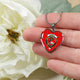 Burnett Modern Scottish Clan Tartan Necklace Heart