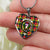 Buchanan Modern Scottish Clan Tartan Necklace Heart