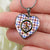 Boswell Modern Scottish Clan Tartan Necklace Heart