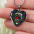 Armstrong Modern Scottish Clan Tartan Necklace Heart - kittentee