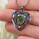 Anderson Modern Scottish Clan Tartan Necklace Heart - kittentee