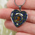 Baird Modern Scottish Clan Tartan Necklace Heart - kittentee