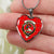 Burnett Modern Scottish Clan Tartan Necklace Heart