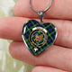 Baillie Scottish Clan Tartan Necklace Heart - kittentee