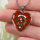 Adair Scottish Clan Tartan Necklace Heart - kittentee