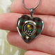 Buchan Ancient Scottish Clan Tartan Necklace Heart