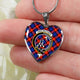 Anstruther Scottish Clan Tartan Necklace Heart - kittentee
