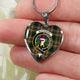 Buchanan Hunting Scottish Clan Tartan Necklace Heart