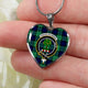 Abercrombie Scottish Clan Tartan Necklace Heart - kittentee