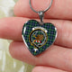 Bannatyne Scottish Clan Tartan Necklace Heart - kittentee