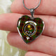 Buchan Modern Scottish Clan Tartan Necklace Heart