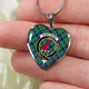 Armstrong Ancient Scottish Clan Tartan Necklace Heart - kittentee