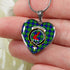 Armstrong Hunting Scottish Clan Tartan Necklace Heart