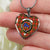 Bruce Modern Scottish Clan Tartan Necklace Heart