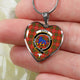 Bruce Modern Scottish Clan Tartan Necklace Heart