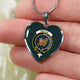 Baillie Hunting Scottish Clan Tartan Necklace Heart - kittentee