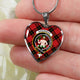 Aikenhead Scottish Clan Tartan Necklace Heart - kittentee