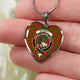 Burnett Scottish Clan Tartan Necklace Heart