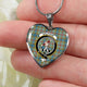 Balfour Scottish Clan Tartan Necklace Heart - kittentee