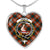 Ainslie Scottish Clan Tartan Necklace Heart - kittentee
