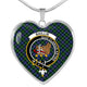 Baillie Hunting Scottish Clan Tartan Necklace Heart - kittentee