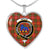 Bruce Modern Scottish Clan Tartan Necklace Heart