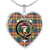 Buchanan Ancient Scottish Clan Tartan Necklace Heart