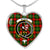 Byres Modern Scottish Clan Tartan Necklace Heart