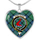 Armstrong Ancient Scottish Clan Tartan Necklace Heart - kittentee